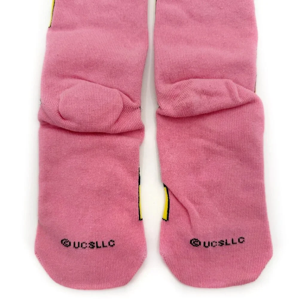 Odd Sox Minions Crew Socks Kids Boys Girls Pink Yellow Banana Fun Gift Movie